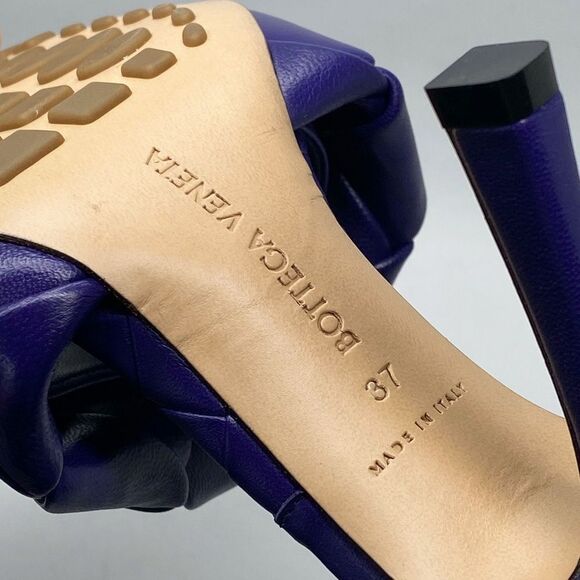 Bottega Veneta Intrecciato Lido Heeled Sandals size 37 - Picture 13 of 13